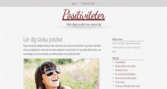 Desktop Screenshot of positiviteter.se