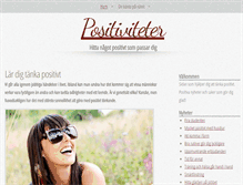 Tablet Screenshot of positiviteter.se